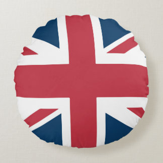 Coussins Ronds Le drapeau britannique Union Jack