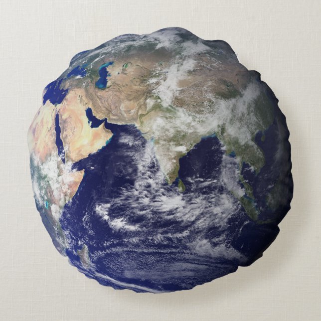 Coussins Ronds Le globe relie à la terre (Dos)