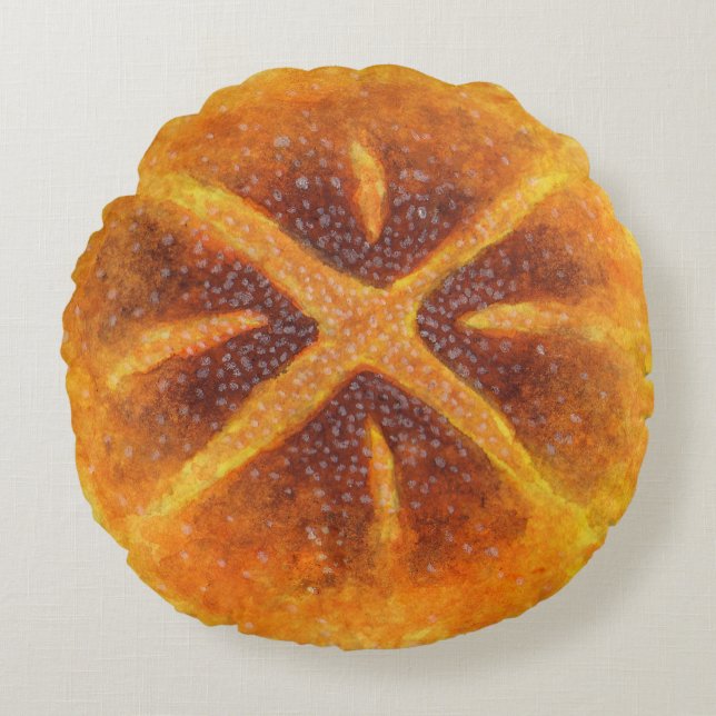Coussins Ronds Le pain de levain (Devant)