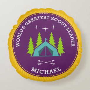 Coussins Ronds Le plus grand chef scout du monde