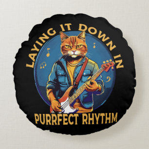 Coussins Ronds Le poser dans un rythme purr-fait