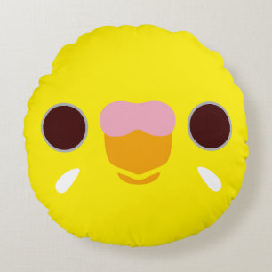 Coussins Ronds Le visage d'une bougie de lutino