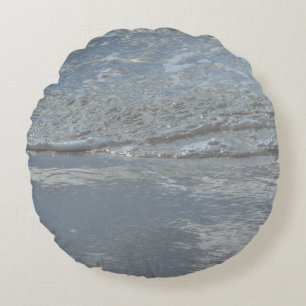 Coussins Ronds L'eau sur la plage Photographie Abstraite