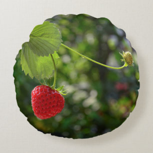 Coussins Ronds Leckere Erdbeer Zeit