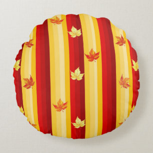 Coussins Ronds Lecteur de feuilles d'automne