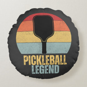Coussins Ronds Légende drôle de Pickleball