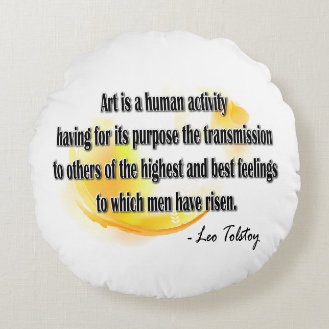 Coussins Ronds Leo Tolstoï (Devant)