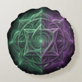 Coussins Ronds Les 7 Chakras (Dos)