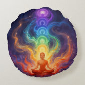 Coussins Ronds Les 7 Chakras (Dos)