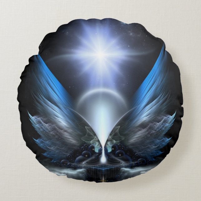 Coussins Ronds Les Ailes D'Anthropolis À Jeu Rond (Devant)