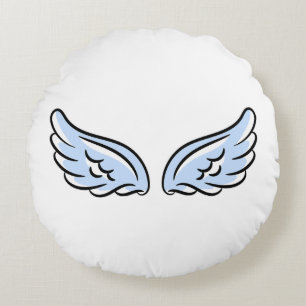Coussins Ronds Les ailes du petit ange mignon