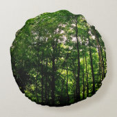 Coussins Ronds Les arbres verts (Dos)