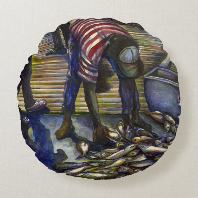 Coussins Ronds Les bénédictions de samedi, île de Harbour (Devant)