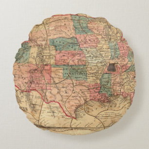 Coussins Ronds Les Etats-Unis d'Amérique 8