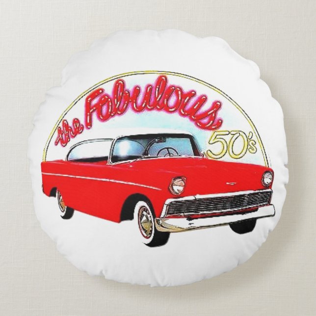 Coussins Ronds Les fabuleuses années 50 (Devant)