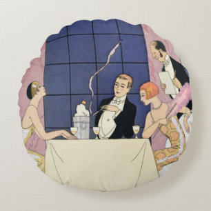 Coussins Ronds Les gourmands, 1920-30 (copie de pochoir)