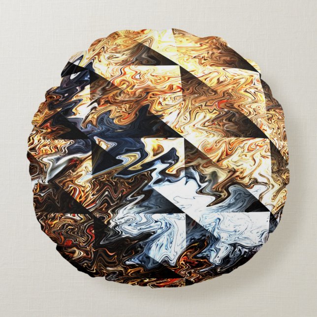 Coussins Ronds Les incendies de forêt.... (Devant)