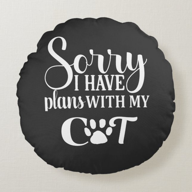 Coussins Ronds Les races de chats pour les gens (Devant)