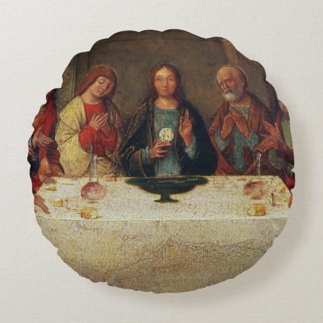 Coussins Ronds L'établissement de l'eucharistie, c.1490 (Devant)