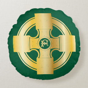Coussins Ronds LETTRE Céleste DE COIN Céleste F MONogramme