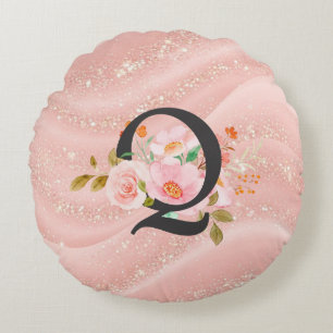 Coussins Ronds Lettre Q