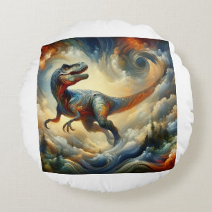 Coussins Ronds 🦕 Libérez votre artiste intérieur avec le thème D