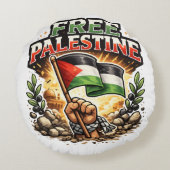 Coussins Ronds Libre la Palestine (Dos)