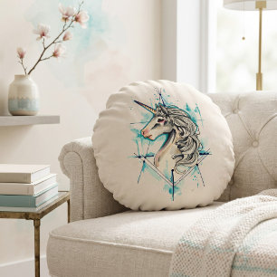 Coussins Ronds Licorne