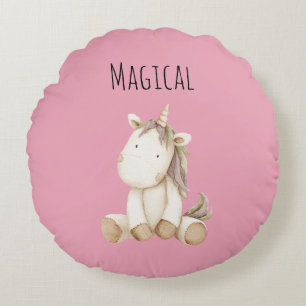 Coussins Ronds Licorne Magique
