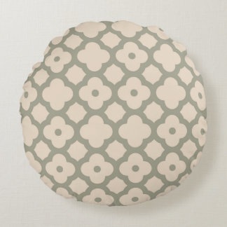 Coussins Ronds Light monochrome classic geometric pattern