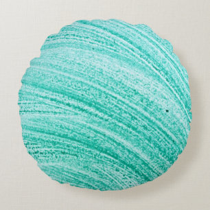 Coussins Ronds ligne incurvée par brosse texture d'aquarelle