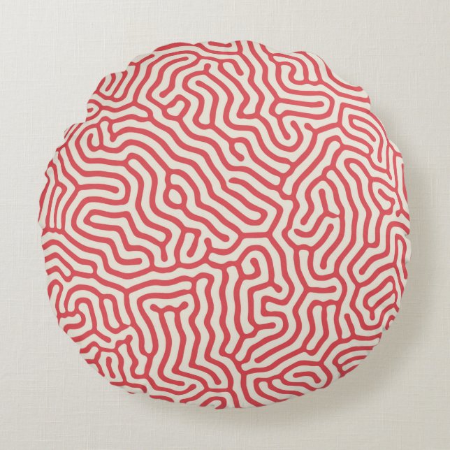 Coussins Ronds lignes de Turing forme organique  (Devant)