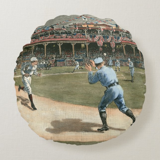 Coussins Ronds Ligue nationale de baseball 1886 (Devant)