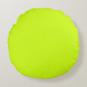 Coussins Ronds Lime arctique (couleur unie) 