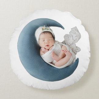 Coussins Ronds “Linge de bavoir doux pour bébé | Soins doux pour