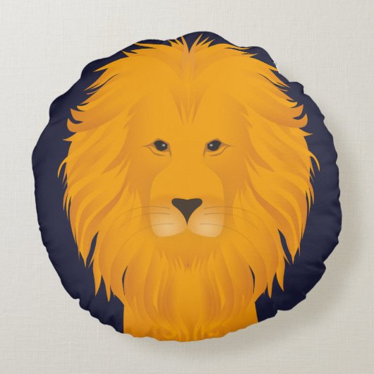 Coussins Ronds Lion (Dos)