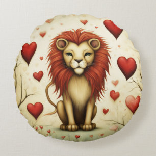 Coussins Ronds Lion Love 2
