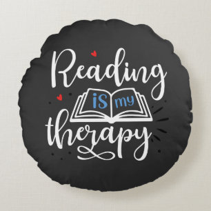 Coussins Ronds Livres à lire ensemble