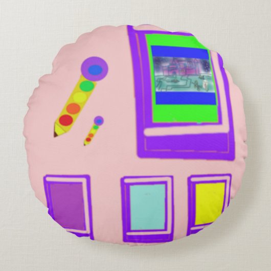 Coussins Ronds Livres spatiaux (Devant)