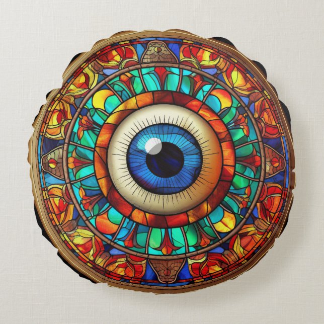 Coussins Ronds L'oeil du dragon (Devant)