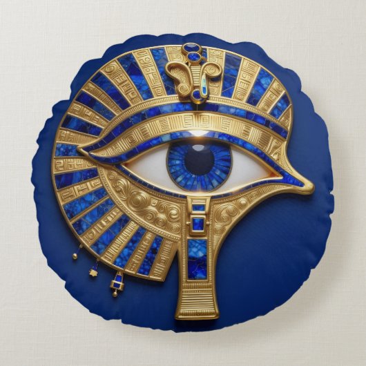 Coussins Ronds L'Œil égyptien´8 (Devant)