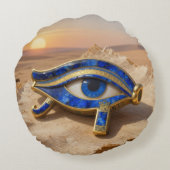 Coussins Ronds L'Œil égyptien ´9 (Dos)