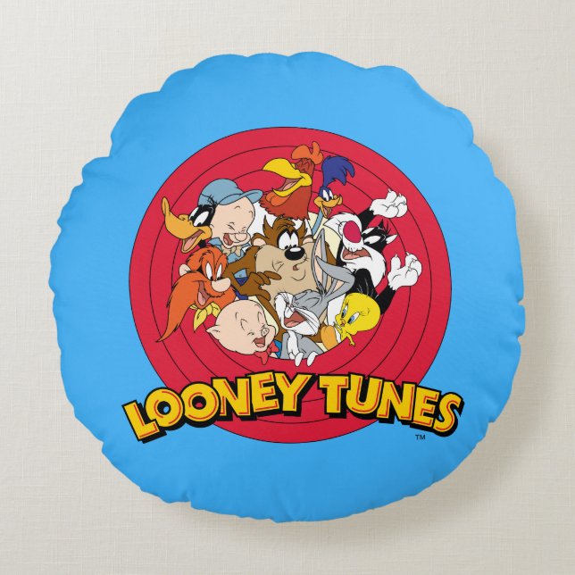 Coussins Ronds Logo de caractères LOONEY TUNES™ (Devant)