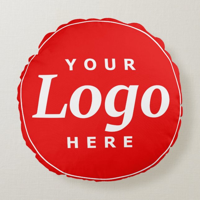 Coussins Ronds Logo de la société ronde (Devant)