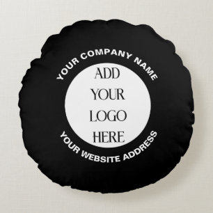 Coussins Ronds Logo d'entreprise personnalisé 