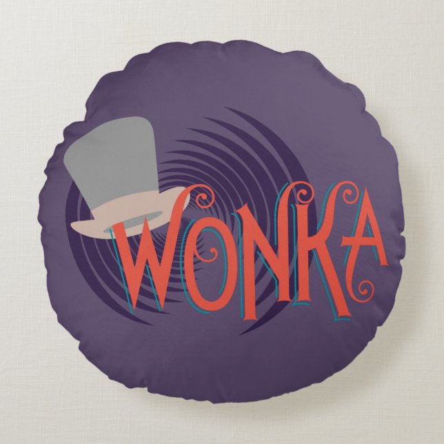Coussins Ronds Logo Wonka Spiral (Devant)