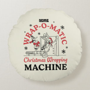Coussins Ronds LOONEY TUNES™   Machine à envelopper ACME-O-Matic