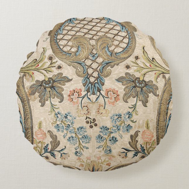 Coussins Ronds Louis XV Floral (Devant)