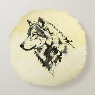 Coussins Ronds Loup