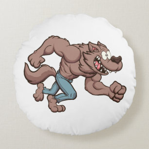 Coussins Ronds Loup-garou en course